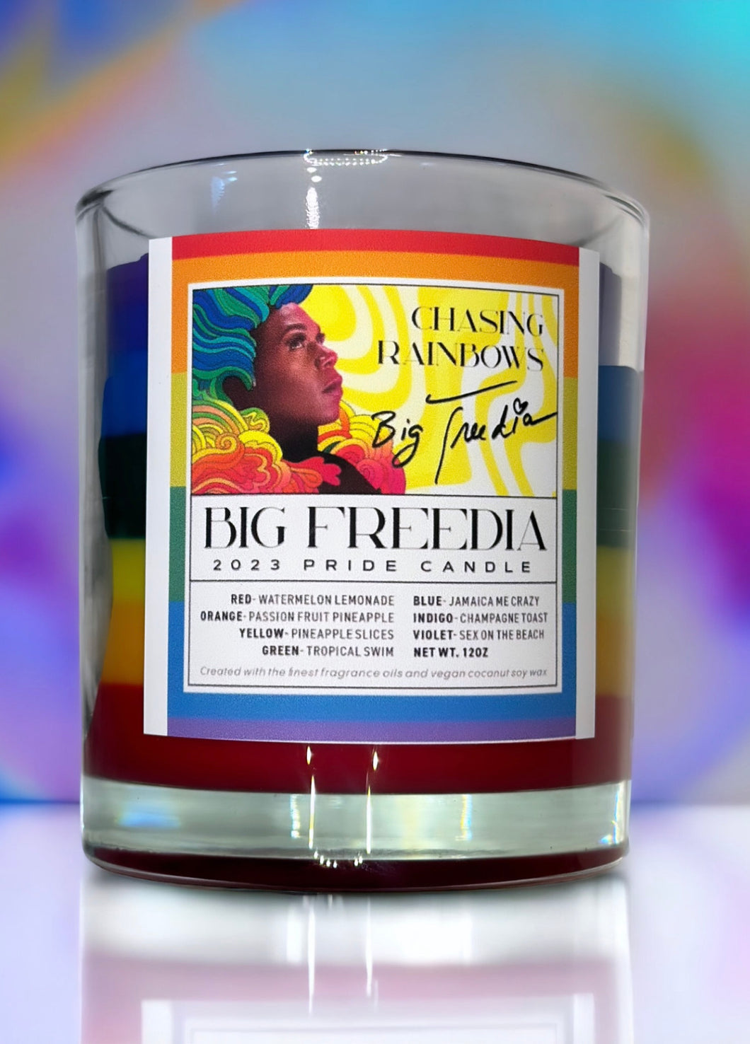 Big Freedia Chasing Rainbows Pride Candle