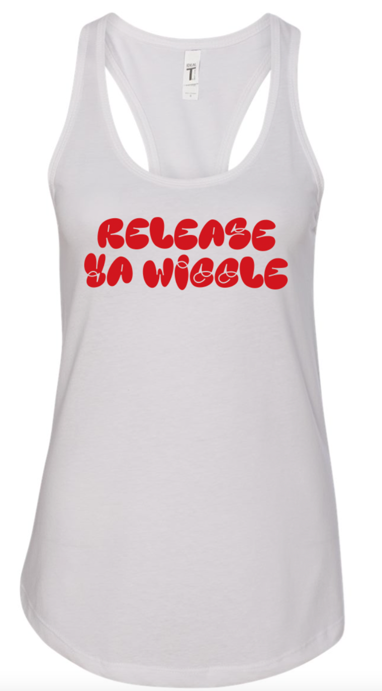 Release Ya Wiggle - Red/White - Tank Top