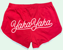 Load image into Gallery viewer, Yaka Yaka - Red - Booty Shorts
