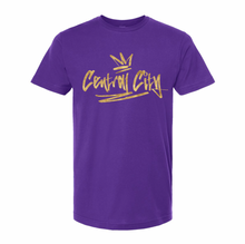 Load image into Gallery viewer, Central City - Graffiti/Street Names - T-Shirt in Purple
